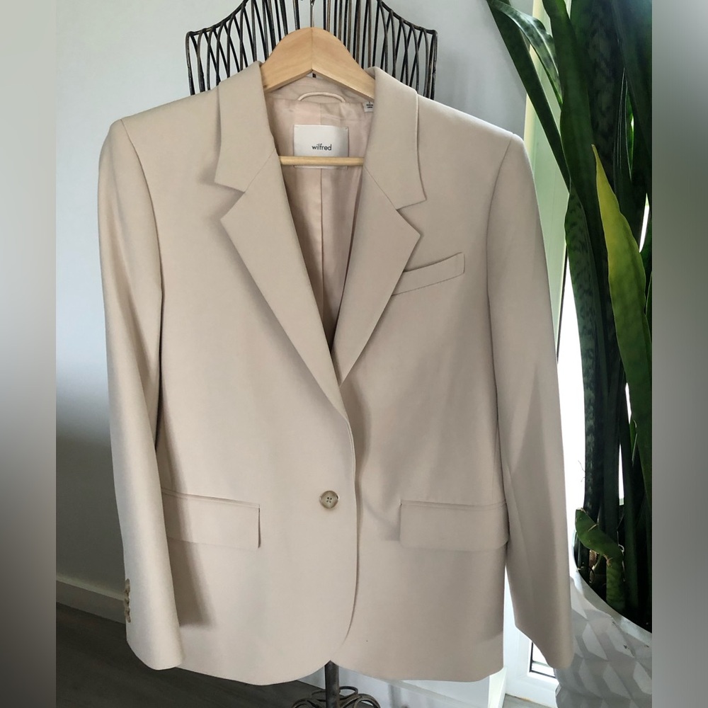 Wilfred Birch Single-Button Tailored Blazer